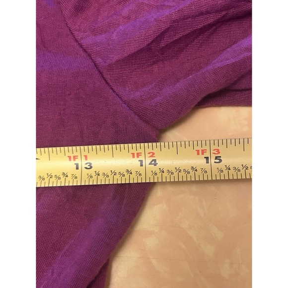 VTG Y2K Self Esteem Purple Babydoll Top Blouse Women's Size Small Whimsy 00s - Picture 5 of 6